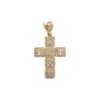 Iced-Out Cross Pendant (14K)