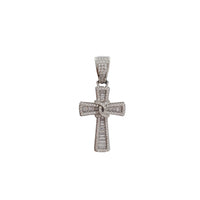Baguette Cross Pendant (Silver)