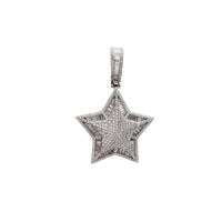 Iced-Out Star Pendant (Silver)