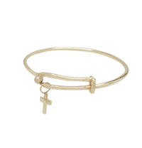 Baby Cross Bangle (14K).