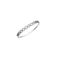 Multiple Circle Shape Bangle (Silver)
