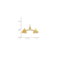 Barbell Pendant (14K)