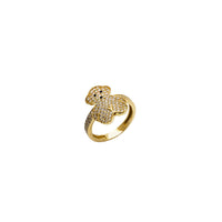Iced-Out Bear Ring (14K)