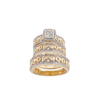 Öv gyémánt eljegyzési gyűrű (14K)