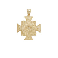 Two-Tone Saint Benedict Cross Pendant (14K)