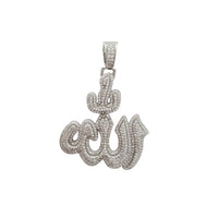 Iced Allah Pendant (Silver)