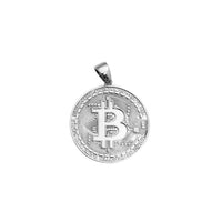 Kerek texturált Bitcoin (ezüst)