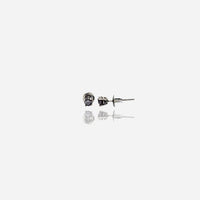 Black Diamond Solitaire Stud Earrings (14K)