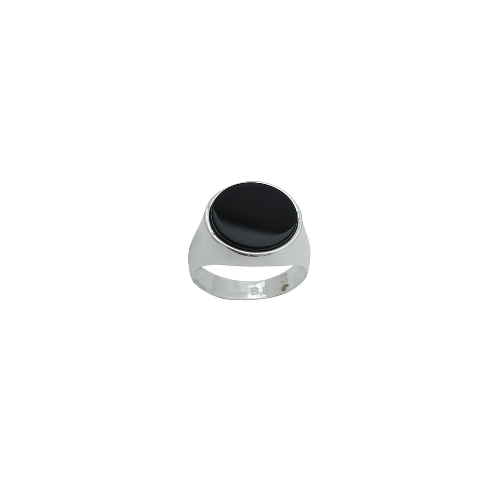 Black Onyx Ring (Silver)