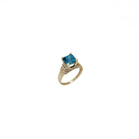 Light Blue Cubic Zirconia Lady Ring (14K)