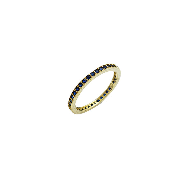 Blue Eternity Ring (Silver)