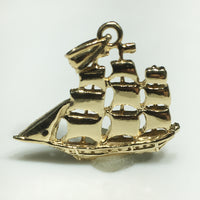 barco colgante barco barca vela 14K - Popular Jewelry