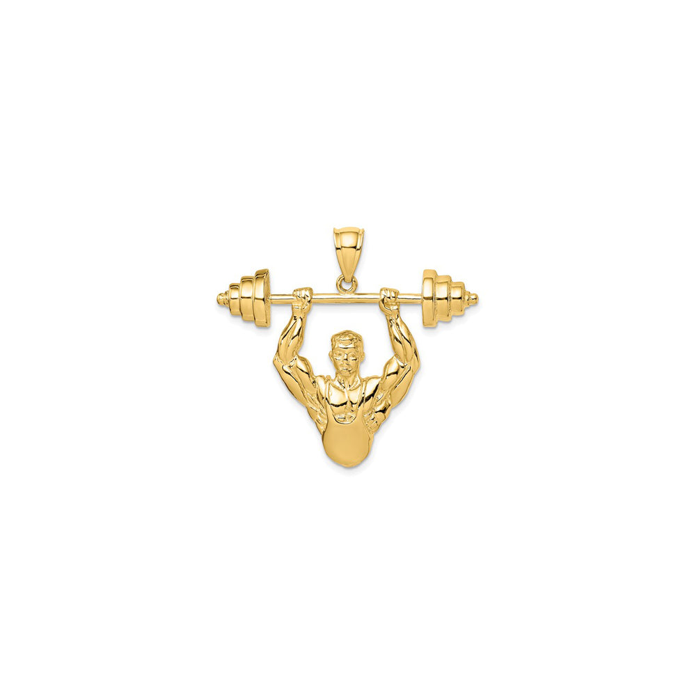 Bodybuilder Pendant (14K)