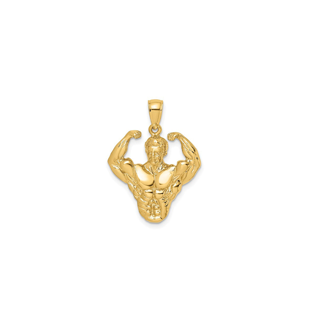 Bodybuilder Waist Up Pendant (14K)