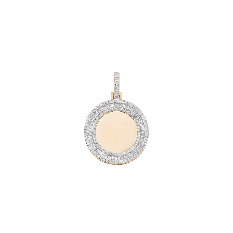 Baguette & Round Brilliant Diamond Picture Pendant (10K)