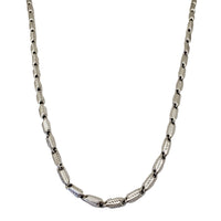[sold out] White Cut Bullet Chain (10K,14K)