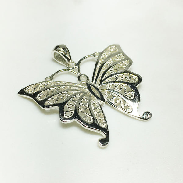 Butterfly Pendant (Silver) - Popular Jewelry