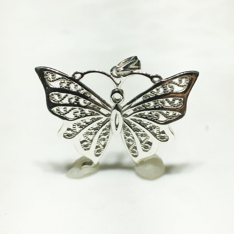 Butterfly Pendant (Silver) - Popular Jewelry