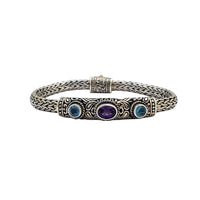 Sofy Byzentine Stone Bracelet (Silver)