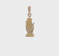 Praying Hands 3D Pendant (14K) 360 - Popular Jewelry - New York