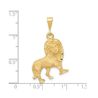 Lion Zodiac Pendant (14K)