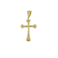 Náboženský krížik s príveskom Milkrain zo žltého zlata (14K)