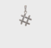 Glossy Hashtag Pendant (14K)