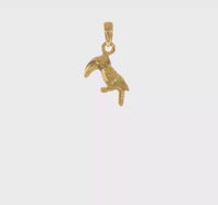 Toucan Bird Pendant (14K) 360 - Popular Jewelry - New York