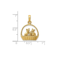 3D Casket Pendant (14K)