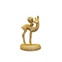 Iced-Out CZ Camel Pendant (14K)