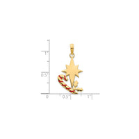 Enamel Candy Candy & North Star Pendant (14K)