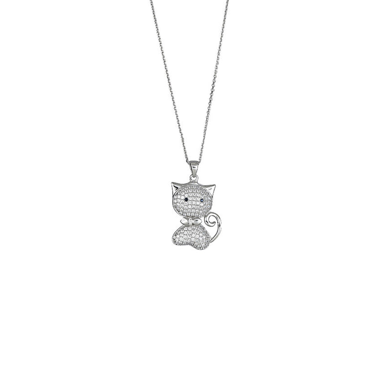 Cat Necklace (Silver)