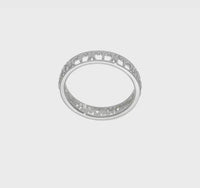 Aries Zodiac Sign Band Ring (Silver)