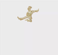 Female Karate Kid Pendant (14K) 360 - Popular Jewelry - New York