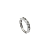 One-Row Channel Setting Ring (Silver)