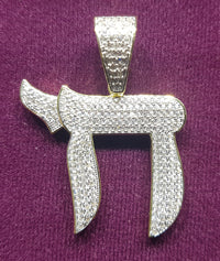 ஐஸ்-அவுட் சாய் சின்னம் பதக்க வெள்ளி - Popular Jewelry