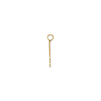Cheerleader Jumping with Pom Poms Pendant (14K)