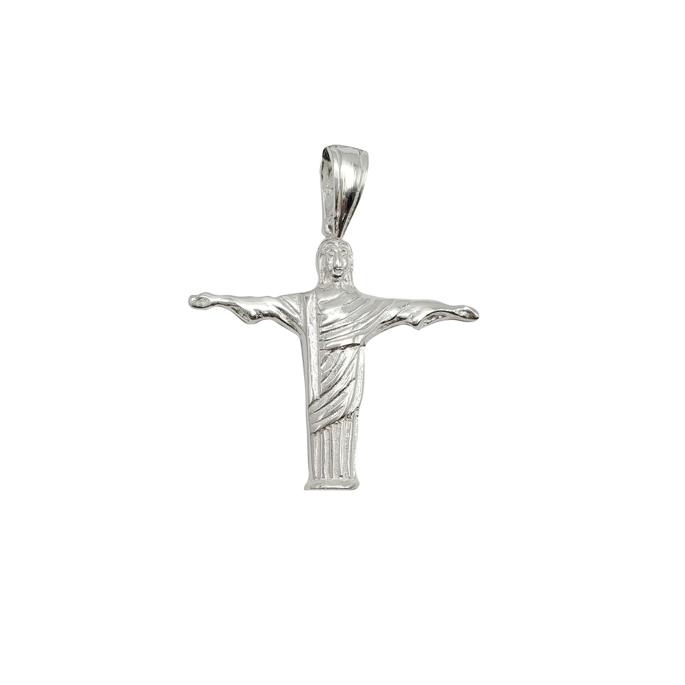 Christ Redeemer Cross Pendant (Silver)