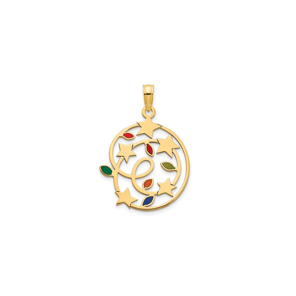 Christmas Light with the Stars Pendant (14K)