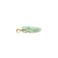 Diamond Cicadas Jade Pendant (14K)