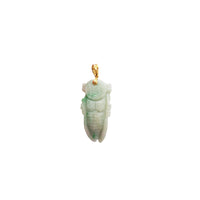 Diamond Cicadas Jade Pendant (14K)