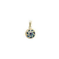 Circular Evil Eye Pendant (14K)