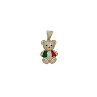 Stoneset Mexican/Italian Teddy Bear Pendant (14K)