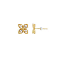 Clover Stud Earrings (14K)