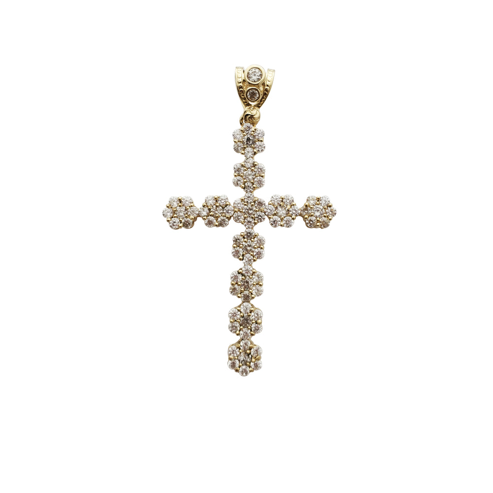 Cluster Cross Pendant (14K)
