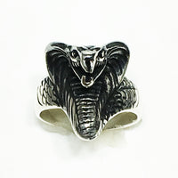 Антички финиш Кобра главен прстен (сребро) - Popular Jewelry