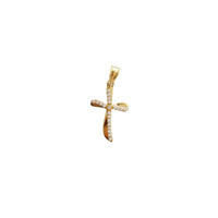 Fancy Cross CZ Pendant (14K)