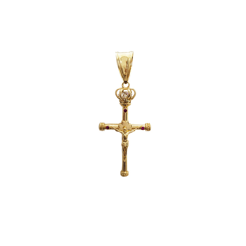Crown Cross Pendant (14K) – Popular J