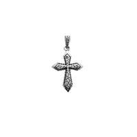 Textured Cross Pendant (Silver)