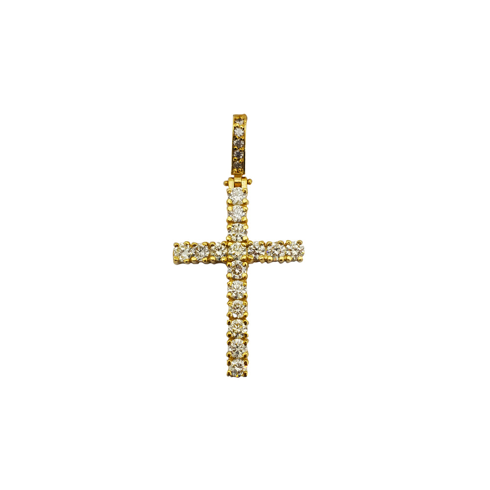 Diamond Cross Pendant (14K)